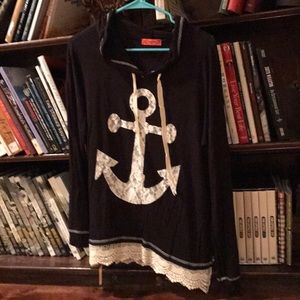 Top spoiled M hoodie.   Thin